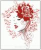 Схема вышивки «Девушка с розой»