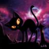 Подушка - черный кот: оригинал