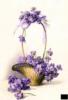 Схема вышивки &laquo;Фиалки&raquo;