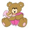 Схема вышивки «Mommy & Baby Bears»