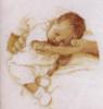 Схема вышивки «Спящий малыш»