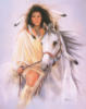 индейская девушка на коне: оригинал