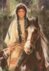 Индейская девушка на коне: оригинал