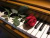 Схема вышивки «Роза на пианино»