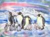 Схема вышивки «Семейство пингвинов»