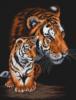 Схема вышивки «Тигр с тигренком»