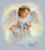 Схема вышивки «Ангелочек с голубем»
