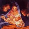 Схема вышивки «Рождение младенца»