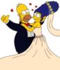 Схема вышивки «Свадьба симпсонов»