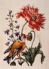 Схема вышивки «Цветок и птица»