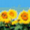 Blue Panoramic Sunflower Field: предпросмотр