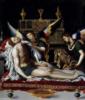 Схема вышивки «Два ангела у тела Христа, 1600»