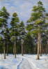 Схема вышивки «Зимний лес»