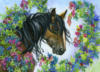 Схема вышивки «Цветочные лошадки»