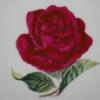 Схема вышивки «Подушка "роза"»