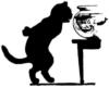 Схема вышивки «Hungry Smart Cat»