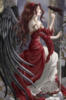 Схема вышивки «Девушка-ангел в красном»