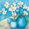 Схема вышивки «White Orchids on Blue»
