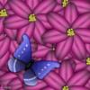 Подушка "Цветы и бабочки": оригинал
