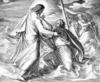 Схема вышивки «Иисус спасает Петра»