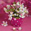 Схема вышивки «White Flowers on Pink»