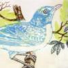 Bird Decoration - Blue: оригинал