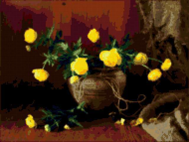 Желтые цветы, флора