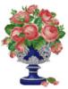 Схема вышивки «Розы в синей вазе»