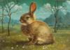 Кролик на лужайке: оригинал