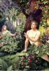 Схема вышивки «Адам и Ева, Искушение Адама»