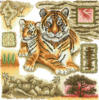 Схема вышивки «Панно Тигры»