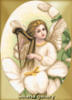 Схема вышивки «Ангел играющий на арфе»