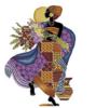 Схема вышивки «Африканская женщина»