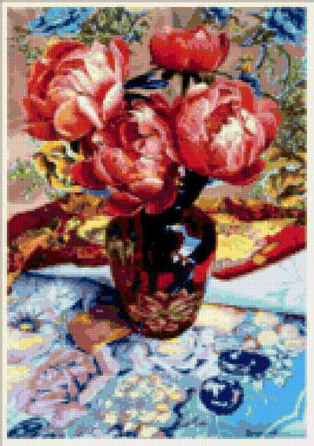 Barbara Edidin, цветы, букет, картины