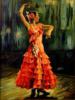 Схема вышивки «Танцовщица фламенко9»