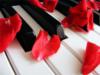 Схема вышивки «Лепестки роз на клавишах»