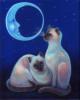 Кошки при луне: оригинал
