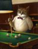Схема вышивки &laquo;Кот-бельярдист&raquo;