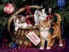 Схема вышивки «Рождественский кот»