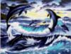 Схема вышивки &laquo;Дельфины&raquo;