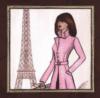 Схема вышивки «Париж в розовом»