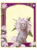 Схема вышивки «Кошка и хризантемы»