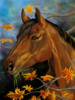 Схема вышивки «Осенний конь»