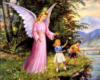 Схема вышивки «Ангел хранитель с ними всегда»
