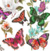 Схема вышивки «Подушка - "Бабочки"»