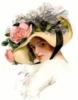 Схема вышивки «Розы на шляпке»