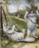Схема вышивки «Коты охотники»