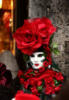 Схема вышивки «Маки розы маска»