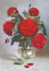 Схема вышивки «Букет алых роз  »