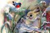 Схема вышивки «Кролик и синичка»